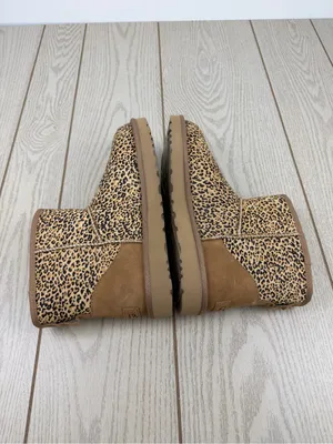 UGG Womens Classic Mini Speckles Boots US10 Chestnut w/ Black $170 thumbnail 3