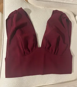 Shein Burgundy Top  thumbnail 1