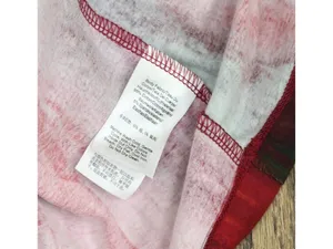 NWT DKNY Print Logo Embossed T-Shirt P5EHXWNA June Brush Stroke Red Multi S thumbnail 9