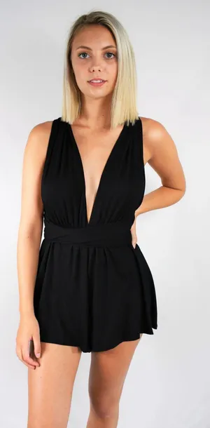 Boutique Romper Black thumbnail 1