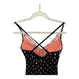 Seafolly Inka Gypsy‎ Black/Pink V-Neck Tankini, Size 6 thumbnail 6