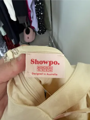 Showpo Aspatria Beige Canvas Belted Playsuit Romper NWT Size 12 thumbnail 9