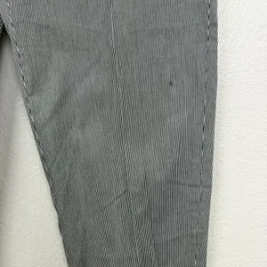Piazza Sempione Jacqueline Trouser Pants Womens 40 Black White Stripe Career 25" thumbnail 7