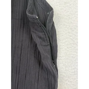 Cloth & Stone Jumpsuit Womens Medium Black Sleeveless High Neck Cropped‎ Pockets thumbnail 4