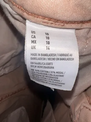 American Eagle Outfitters Pink Tan Denim Shorts thumbnail 5