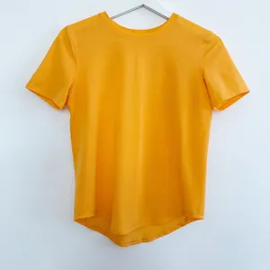Lululemon Shirt Size 2 Orange Mango‎ Dream High Neck Running Sporty Clean Girl thumbnail 3