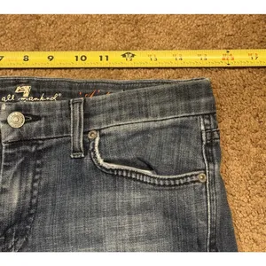 7 For All Mankind A Pocket Jeans Bootcut Flare Low Rise Y2K Denim Size 27 thumbnail 13