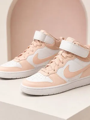 Nike Court Borough Mid 2 Echo Pink White Women’s 7 Youth 5.5Y NWT thumbnail 3