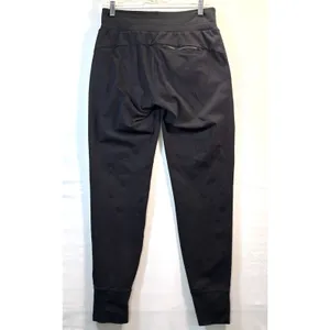 Athleta Women Black Metro Downtown Pull On Pants Joggers travel Size Small Tall thumbnail 2