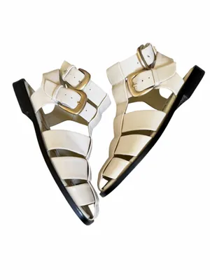SAM EDELMAN Dawn Fisherman Flat Sandals Cream 6.5 thumbnail 3