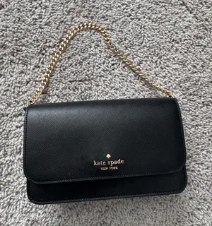 Kate Spade Purse Black Crossbody Leather thumbnail 1