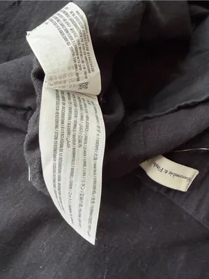 Abercrombie & Fitch Black Linen Blend Wide Leg Pants NWT L thumbnail 6