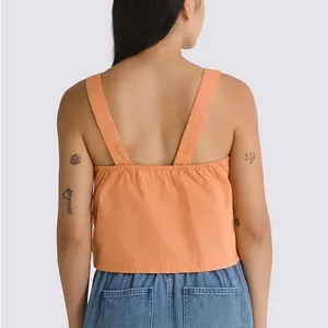 Vans Orange Sleeveless Square Neck Tank Top Size XS 100% cotton thumbnail 2