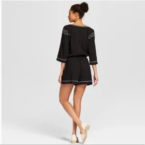 Universal Threads™ Women's Embroidered Romper thumbnail 3