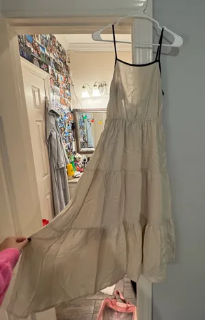 TJ Maxx tan dress thumbnail 1