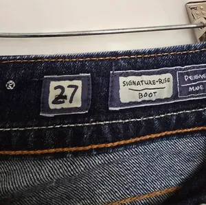 MISS ME Signature Boot Womens Low Rise Blue Denim Jeans thumbnail 2