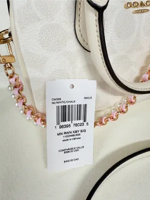 coach Mini Rowan Crossbody in signature canvas cw329 thumbnail 7