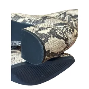 Madden Girl Dafnii Snake Print Ankle Boots 7.5M Pointed Toe Block Heel Side Zip thumbnail 8