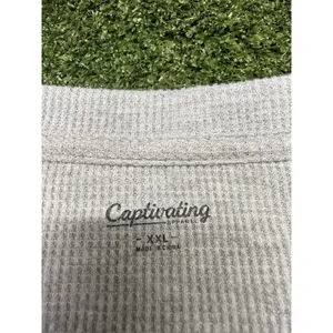 Captivating Waffle XXL Michigan State Spartans Long Sleeve‎ Jersey Style Gray thumbnail 4