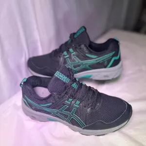 ASICS Gel-Venture 8 Black and Turquoise Trail Shoes thumbnail 3