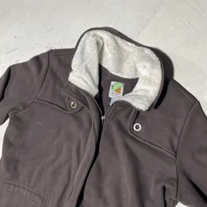 Carhartt Women's WK111 Sherpa Lined Collar Full Zip Jacket Brown SZ Large VTG thumbnail 3