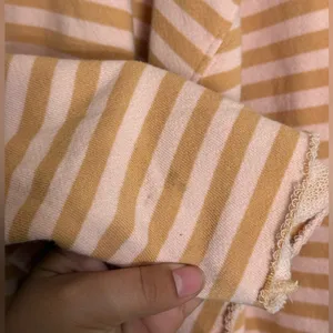 Free People We The Free Classic Striped oversized Crewneck Size Large thumbnail 8