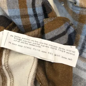 ZARA Wool Alpaca‎ Plaid Shacket Shirt Jacket Pockets Outdoors Preppy Medium thumbnail 13