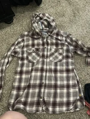 Carhartt Women’s Shirt Long Sleeve plaid L thumbnail 1