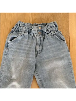 PacSun Mom Jean Light Wash Paperbag Jeans Size 24 thumbnail 2