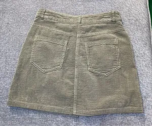 ZARA Corduroy Mini Skirt Button Front thumbnail 4