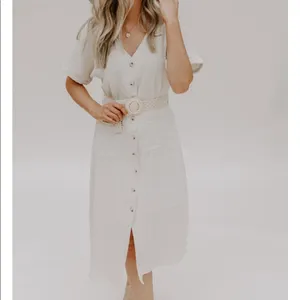 ✨HP✨Bridget Belted Dress✨ White Size L thumbnail 4
