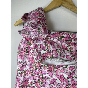 Hello Molly ruffled out pink mini dress XL women 10 victorian romantic sexy NWT thumbnail 7