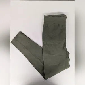New Free people MOVEMENT army green leggings activewear sz medium m high rise thumbnail 5