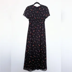 Madewell Tulip-Sleeve Maxi Dress in Sweet Blossoms size 0 thumbnail 3