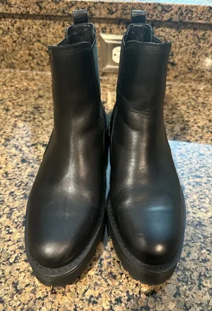 Sam Edelman Black Leather Booties thumbnail 1