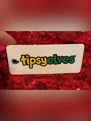 NWT Tipsy Elves High Waisted Red Sequin Pants Fully Lined Christmas thumbnail 5