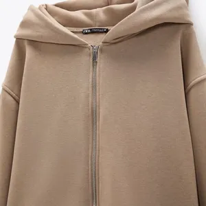 Zara ✨Oversized Zipped Sweatshirt Hoodie✨ thumbnail 4
