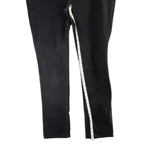 Levis 505 Straight Leg Jeans Womens 10 Long Black‎ Mid Stretch Classic Timeless thumbnail 7