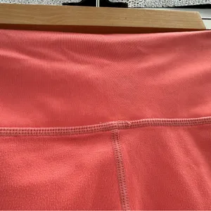 Le‎ Ore Coral Pink High Rise Cropped Pull-On Leggings Sz L thumbnail 9