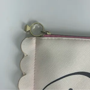 Kate Spade Bride, Mrs, wifey gift bundle of clutch, hat, luggage tag and earrings thumbnail 5