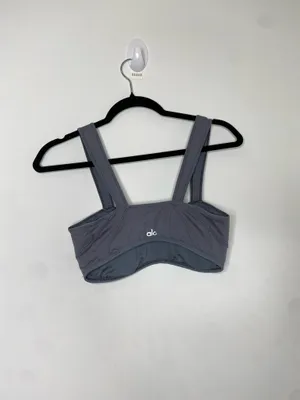 Alo Yoga Alosoft Sunray Bra Steel Grey thumbnail 6