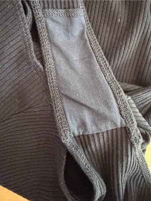 Reformation Black Ribbed Bodysuit thumbnail 5