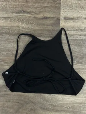 Tiger Mist Black Tie Cropped Top Women’s Small thumbnail 4