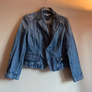 Tommy Hilfiger Women Size M Jean Jacket Coat Lightweight Blue Denim thumbnail 1