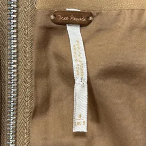 Free People Skirt Size 4 Modern Femme Vegan Leather Mini Camel Tan High Waisted thumbnail 4