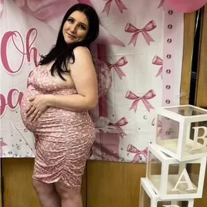 Pink Baby Shower Dress Size XL thumbnail 2