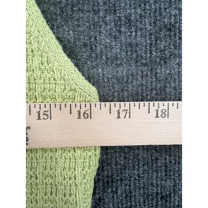Milk & Honey Lime Chartreuse Green Knit Vest S Y2K 90s Minimalist Button Front thumbnail 7
