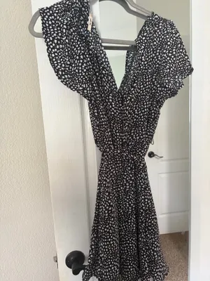 Black and White Francesca's Mini Dress thumbnail 2