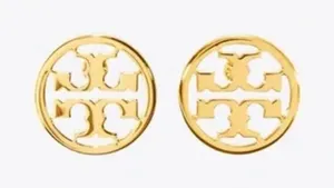 TORY BURCH MILLER STUD EARRING, BRAND NEW, Tory Gold, $90 thumbnail 1