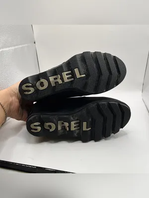 Sorel Joan of Arctic Wedge II Chelsea Boots Black Leather NL3320-010 Womens 6.5 thumbnail 9